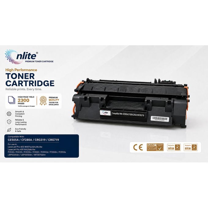 05A/80A Compitable Laser Toner with CE505A/CF280A CRG 319/519/119/719