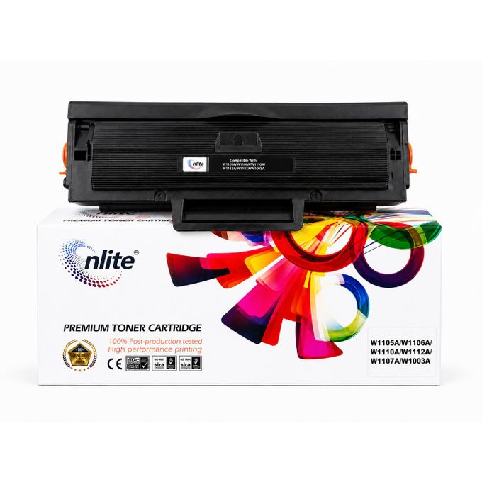 106a/107a Premium Black Toner Cartridge Compatible With W1105A, W1106A, W1110A, W1112A, W1107A, W1003A  (With Cips)